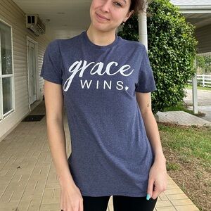 Grace Wins Christian Tee
